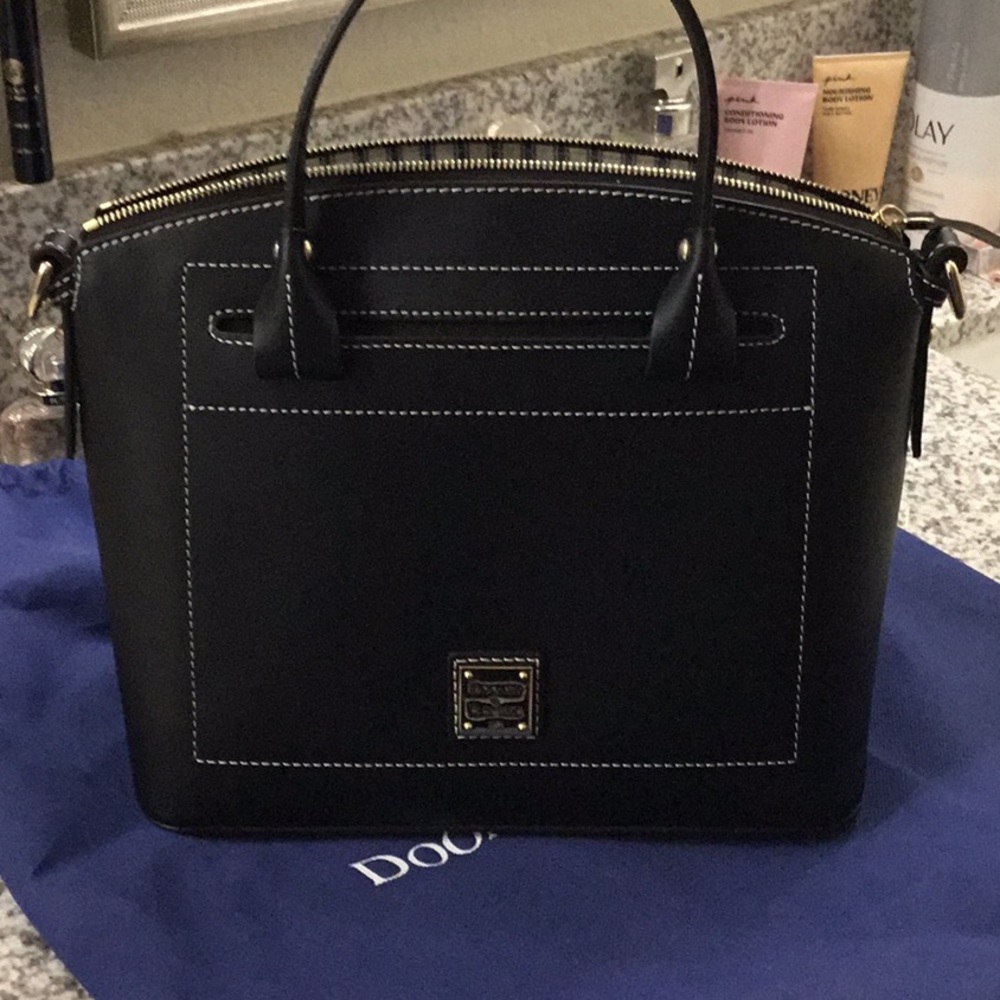 Dooney & Bourke Saffiano leather satchel. NEW. Comes with dust bag.